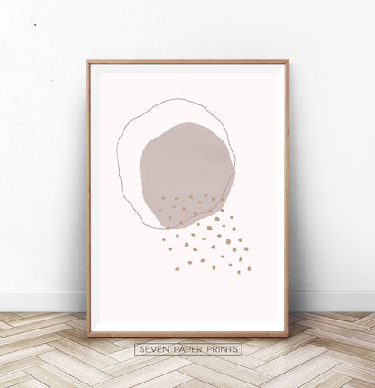 Modern Mid Century Art, Minimal Boho Decor