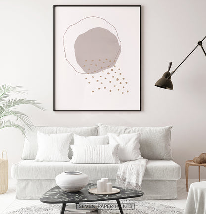Modern Mid Century Art, Minimal Boho Decor