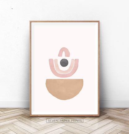 Bohemian Shapes, Mid Century Line Art