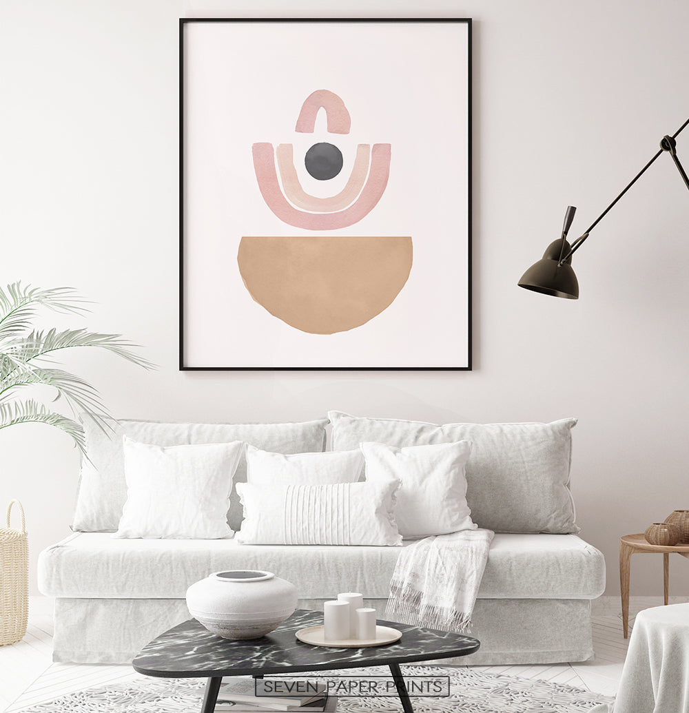 Bohemian Shapes, Mid Century Line Art