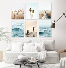 Load image into Gallery viewer, Ocean Wall Decor Above White Sofa Idea
