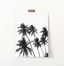 Load image into Gallery viewer, Black and White Tropical Palm Wall Decor
