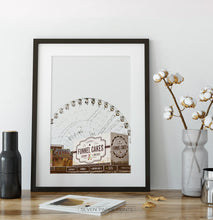 Load image into Gallery viewer, Texas Star Ferris Wheel Wall Art
