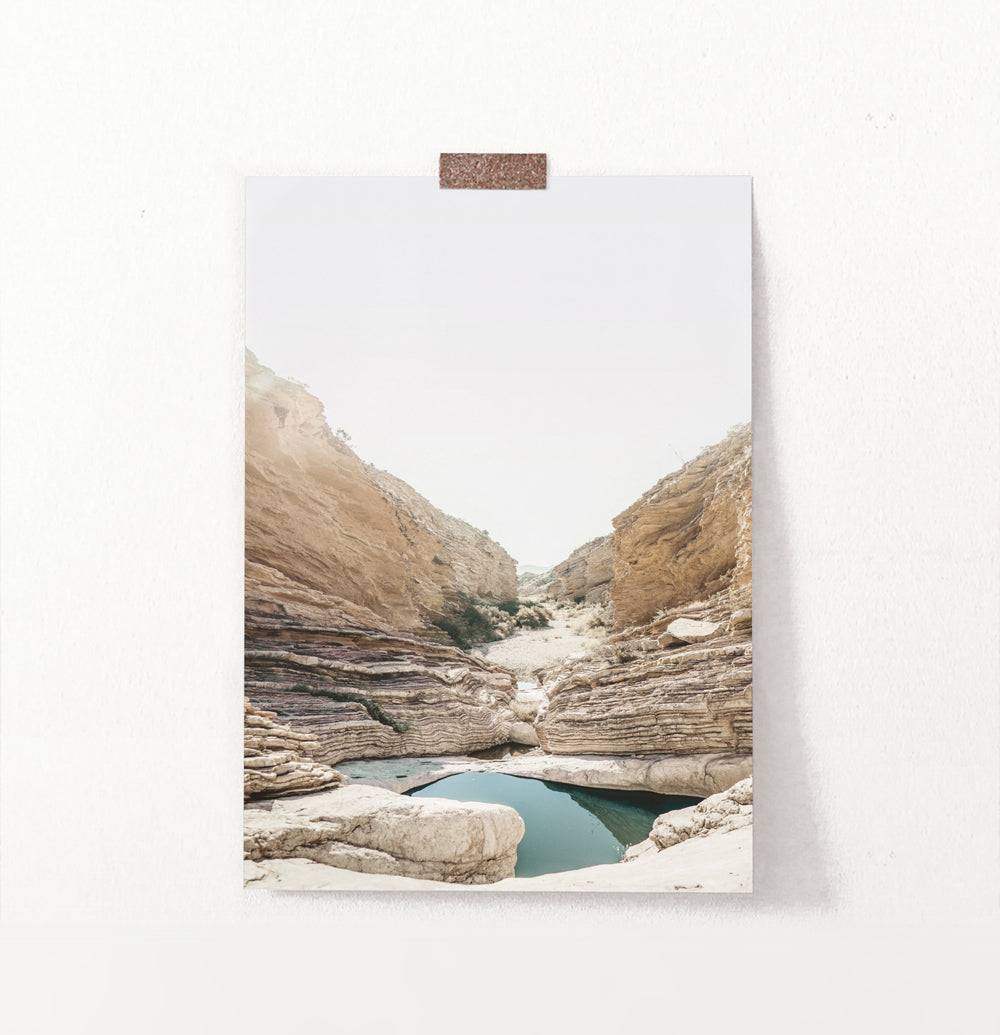 Canyon with Lake Wall Art