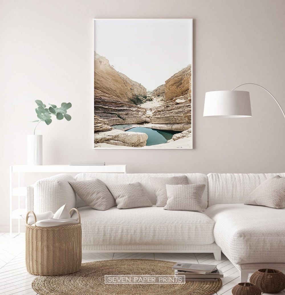 Canyon with Lake Wall Art