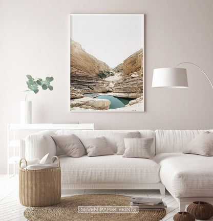 Canyon with Lake Wall Art