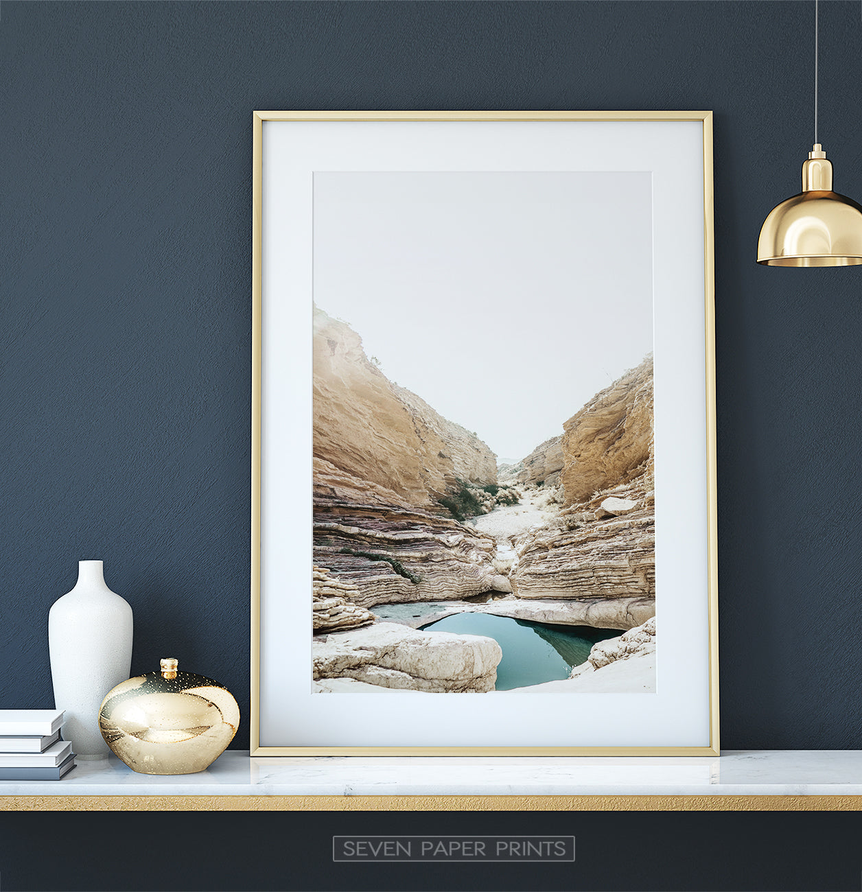Canyon with Lake Wall Art
