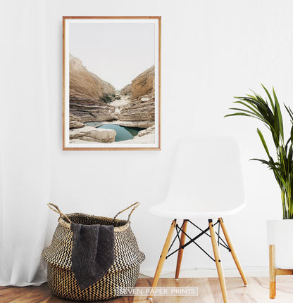 Canyon with Lake Wall Art