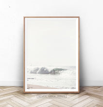 Load image into Gallery viewer, Large Sea Wave Surfing Print
