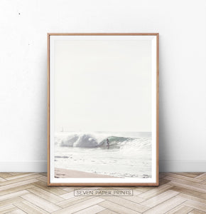 Large Sea Wave Surfing Print
