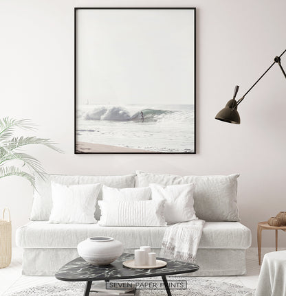 Large Sea Wave Surfing Print