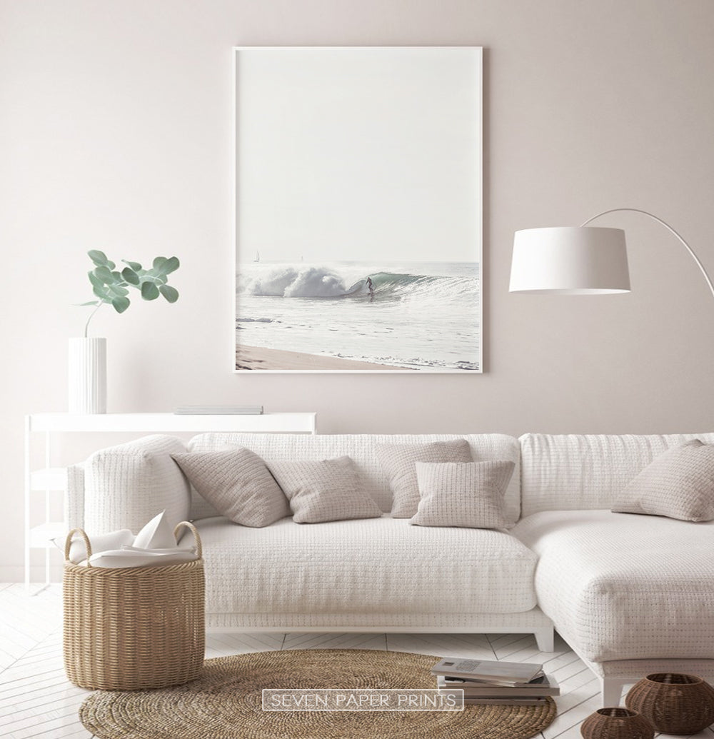 Bright Wall Art in Surfer Style for Living
