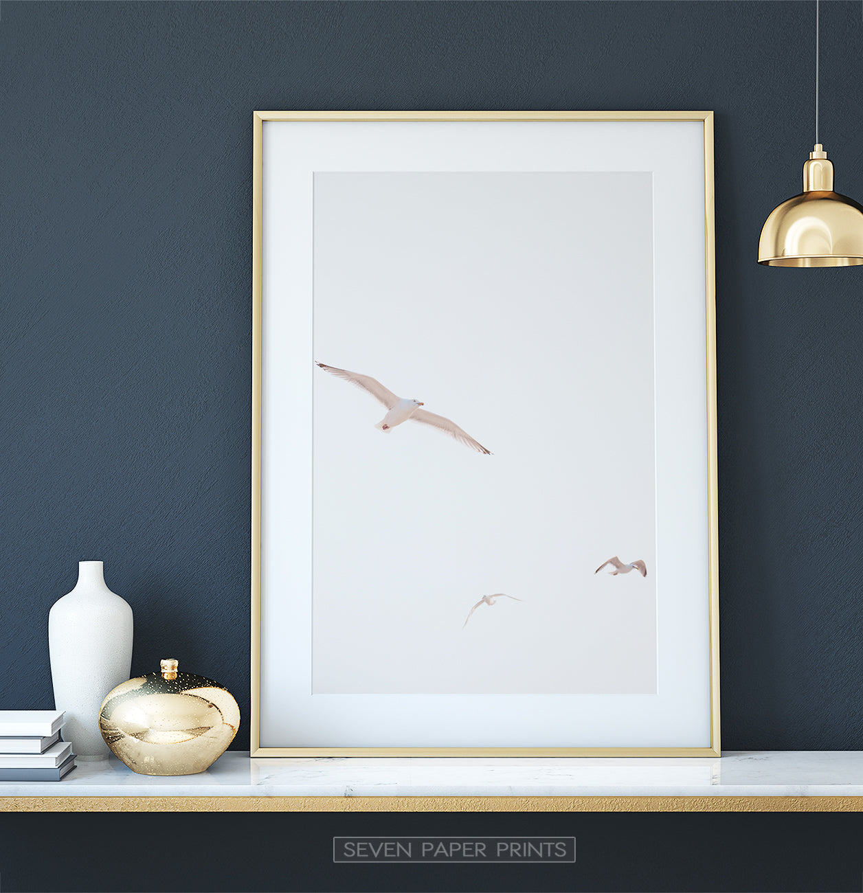 Flying Seagull Wall Art
