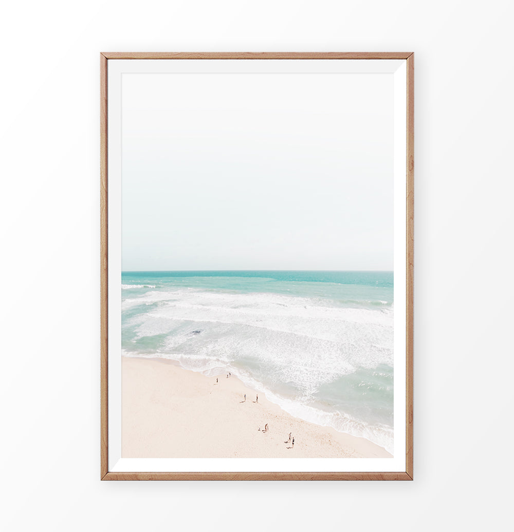 Large ocean view print, beach photography art