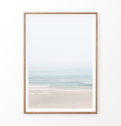 Venice beach print, large coastal wall art