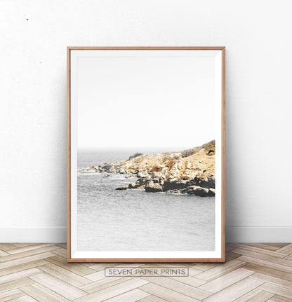 Ocean Rock Retro Photography Print