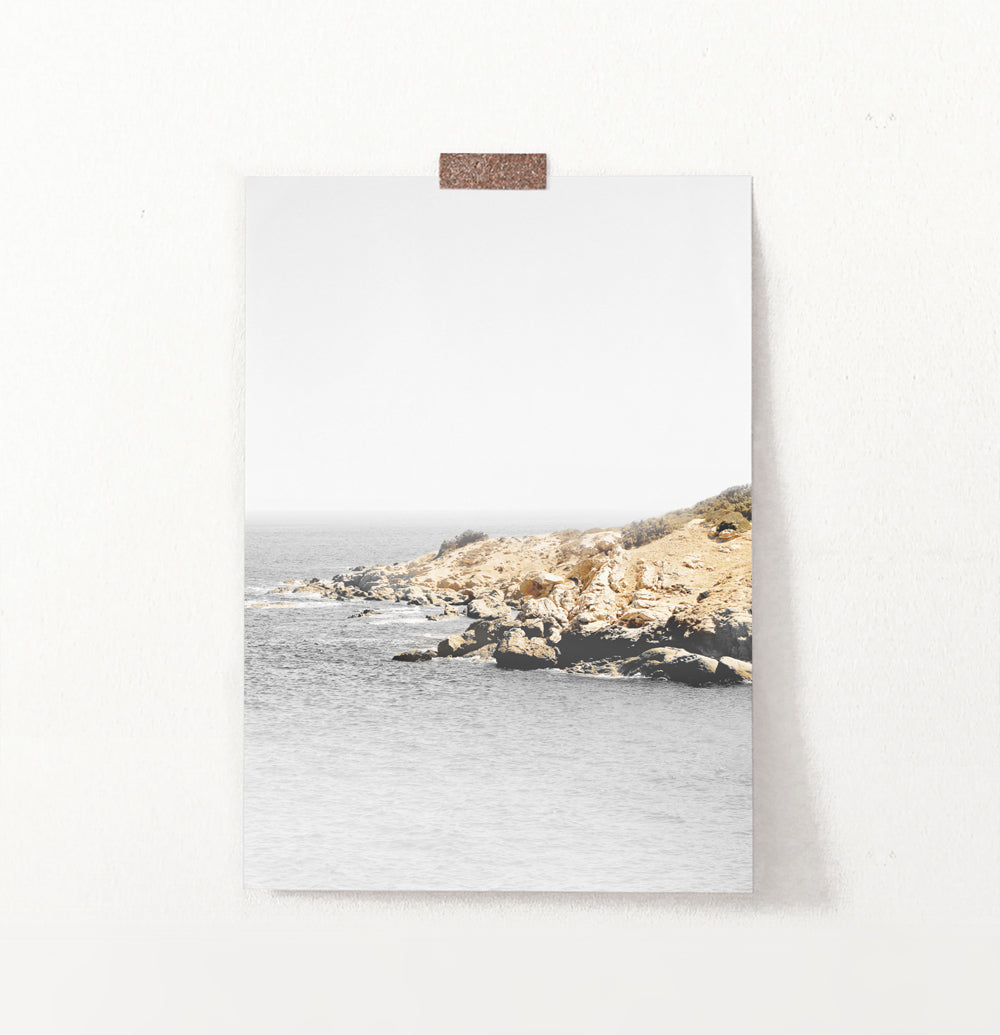 Ocean Rock Retro Photography Print