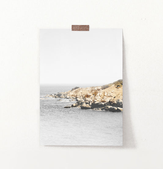 Ocean Rock Retro Photography Print
