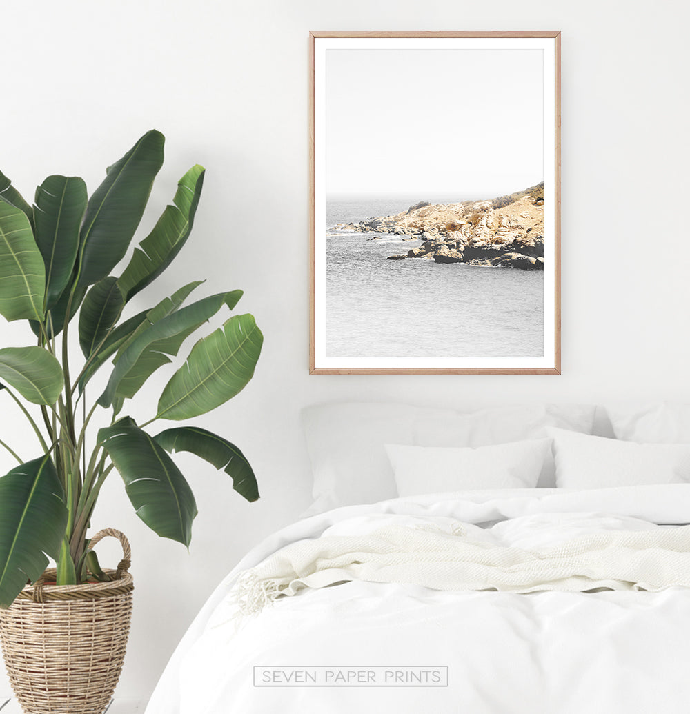 Ocean Rock Retro Photography Print