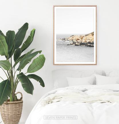 Ocean Rock Retro Photography Print