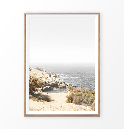 California beach print, seaside wall art