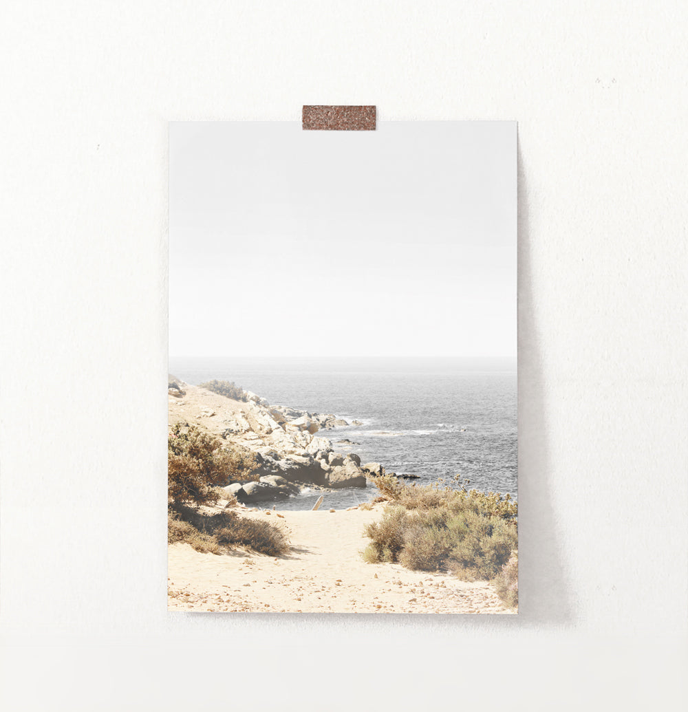 California Beach Ocean Landscape Wall Art