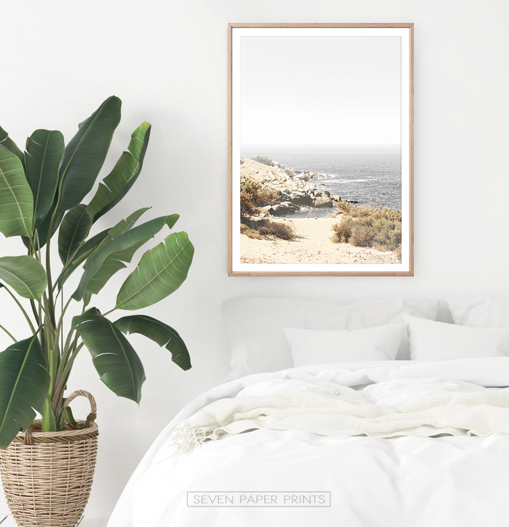 Wild Beach in Naxos, Greece. Wall Art Print for Bedroom
