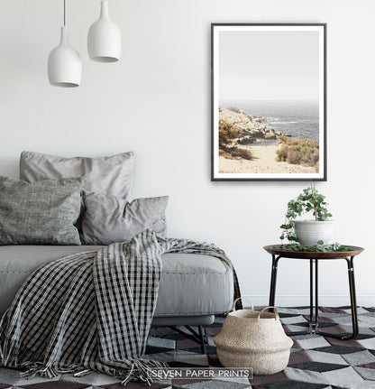 Wild Coastal Nature Wall Art Print for Living Room Idea