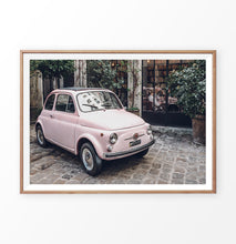Load image into Gallery viewer, Pink Fiat 500 wall art, Paris, France
