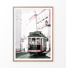 Load image into Gallery viewer, Pink Furla Tram Lisbon Portugal

