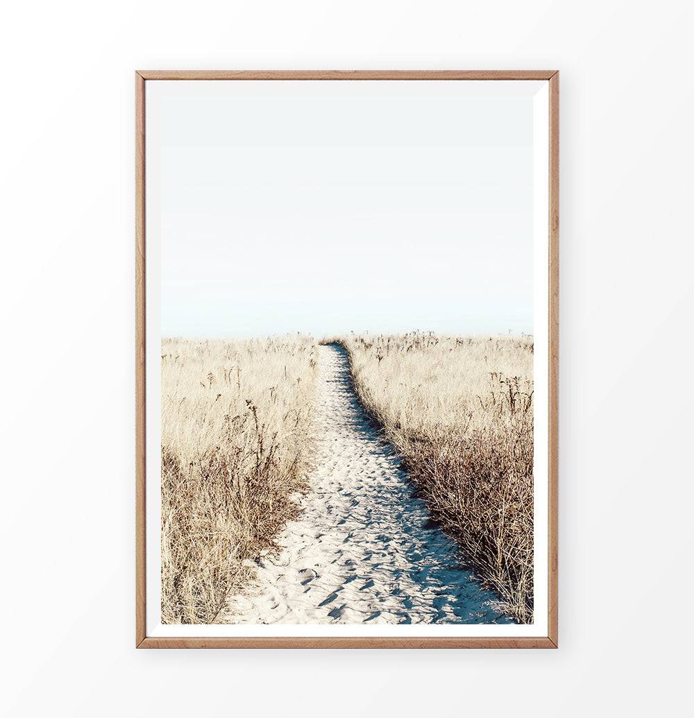 Sandy beach path print
