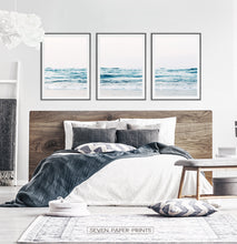 Load image into Gallery viewer, Bedroom Wall Art Decor - Set of 3 sea wave prints
