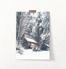 Load image into Gallery viewer, Wonderful Wooden Shack in the Winter Forest Wall Art
