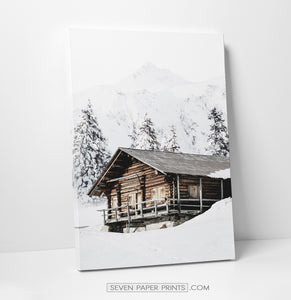 Wooden house canvas print