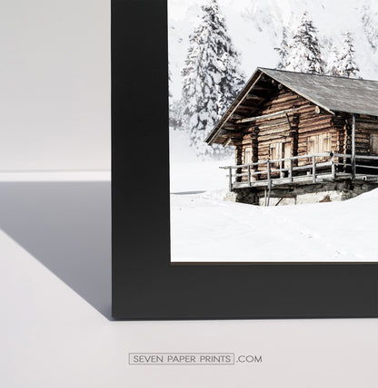 Corner of a black frame