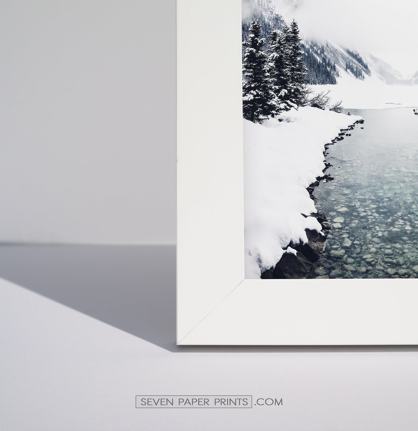 Corner of a white frame