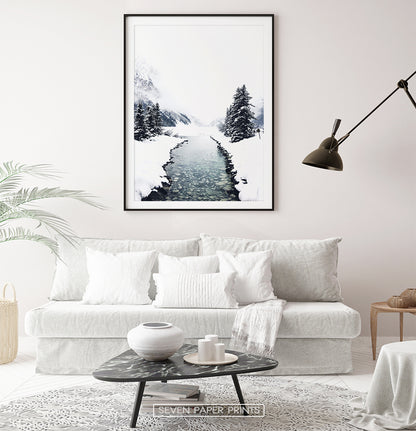 Black-framed with white sofa