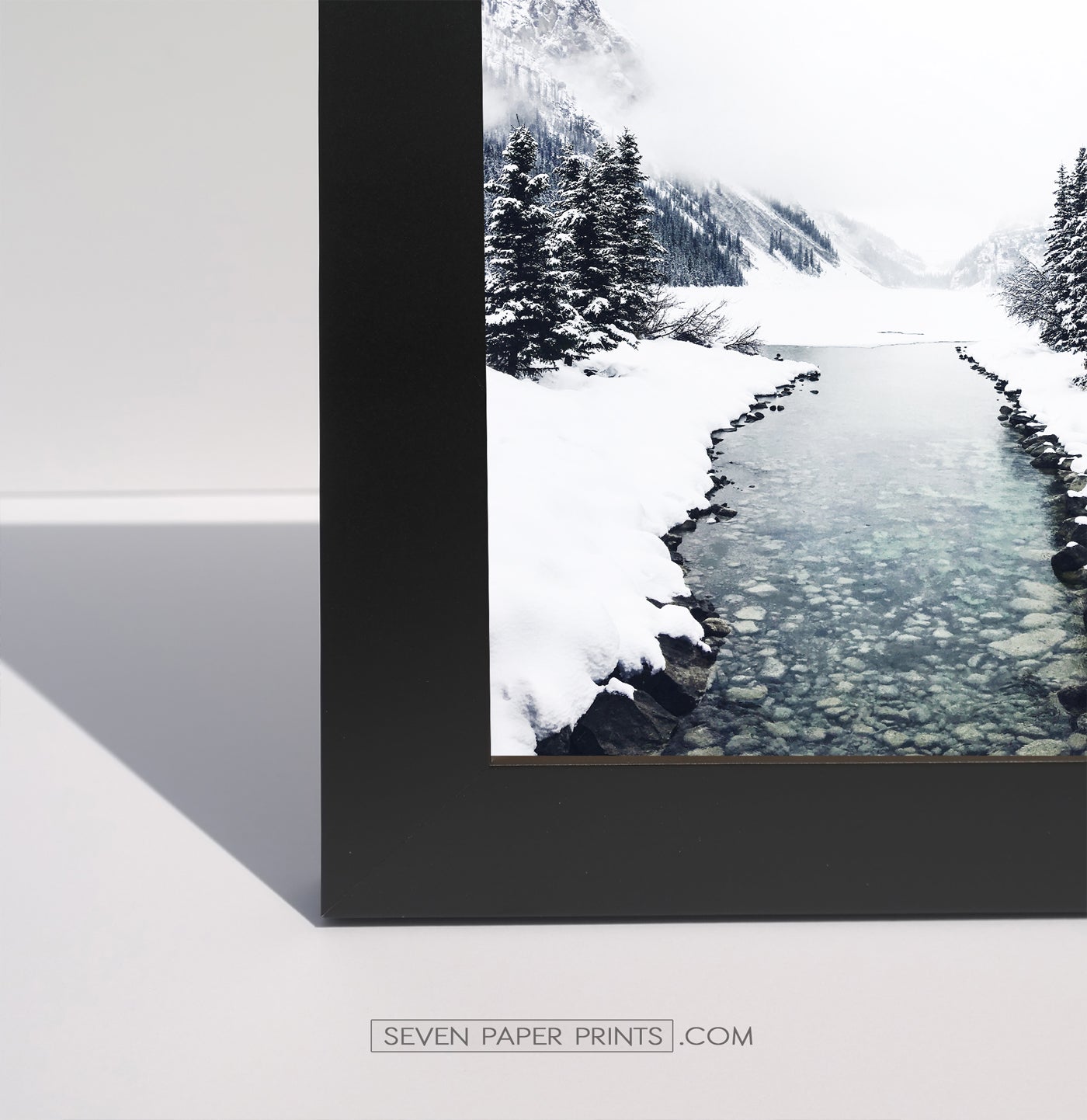 Set of 6 Framed Winter Prints with Animals and Snowy Nature