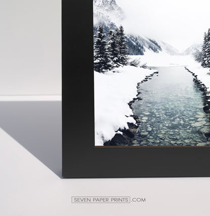Set of 6 Framed Winter Prints with Animals and Snowy Nature