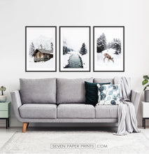 Load image into Gallery viewer, Black-Framed Set of 3 Photo Prints in the livingroom
