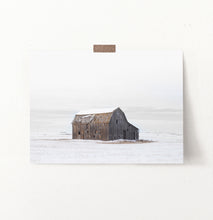 Load image into Gallery viewer, Winter Barn On Snow-Covered Field Wall Decor
