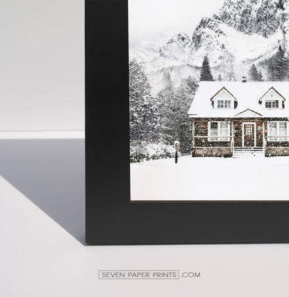Corner of a black frame
