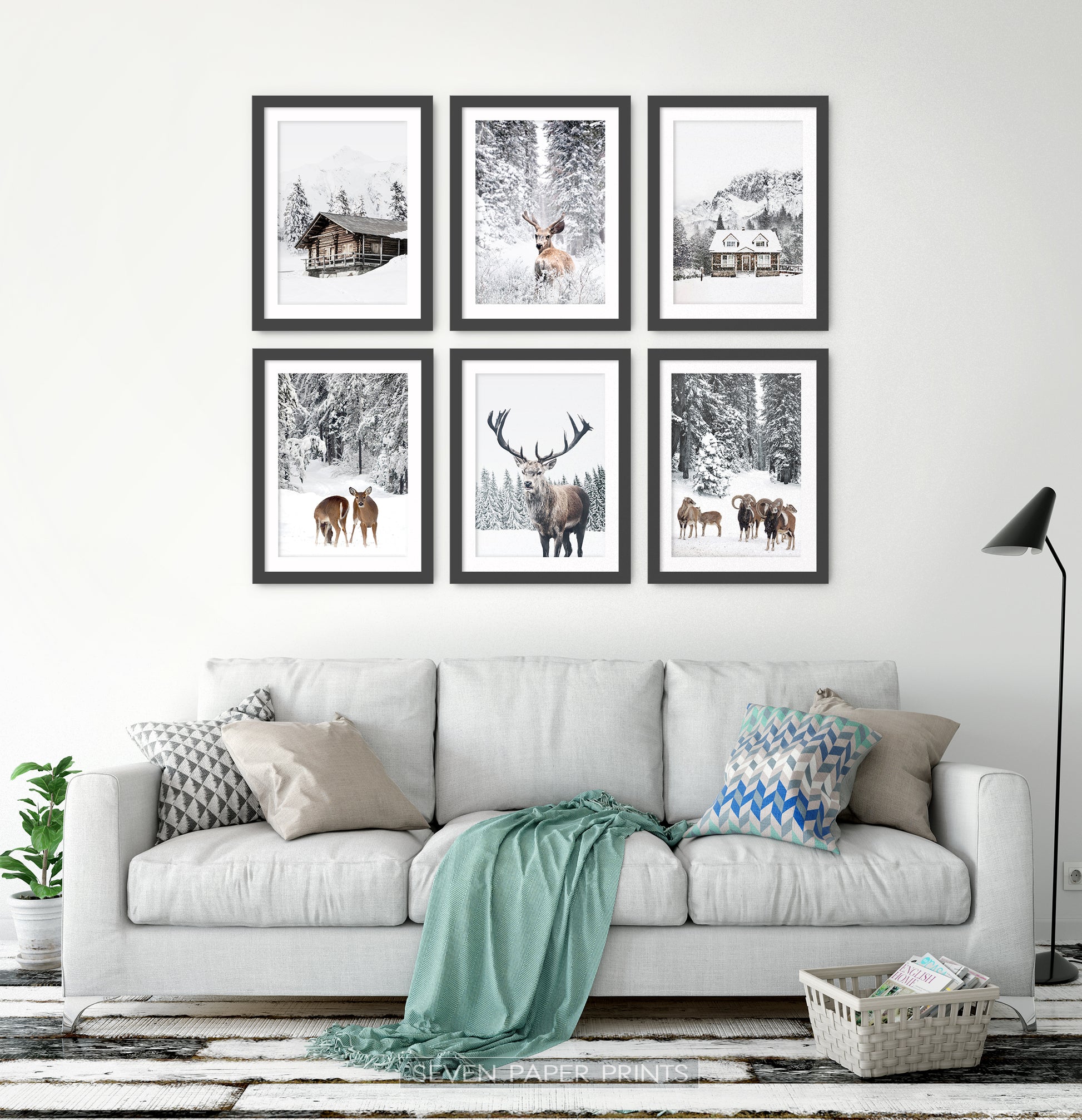 Black-framed in the living room
