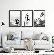 Load image into Gallery viewer, Beach print set for white living room
