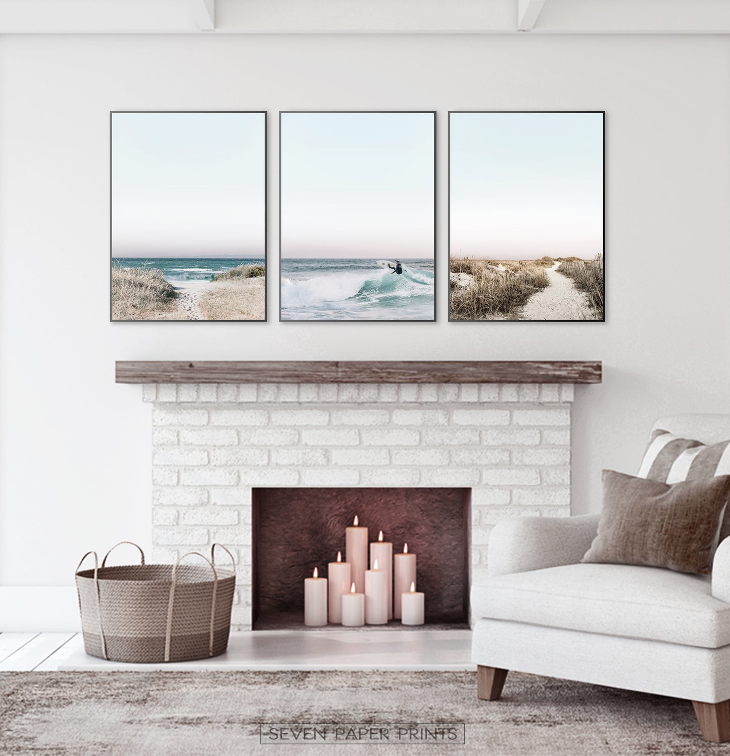 Beach Themed Coastal Print Set by Tanya Shumkina