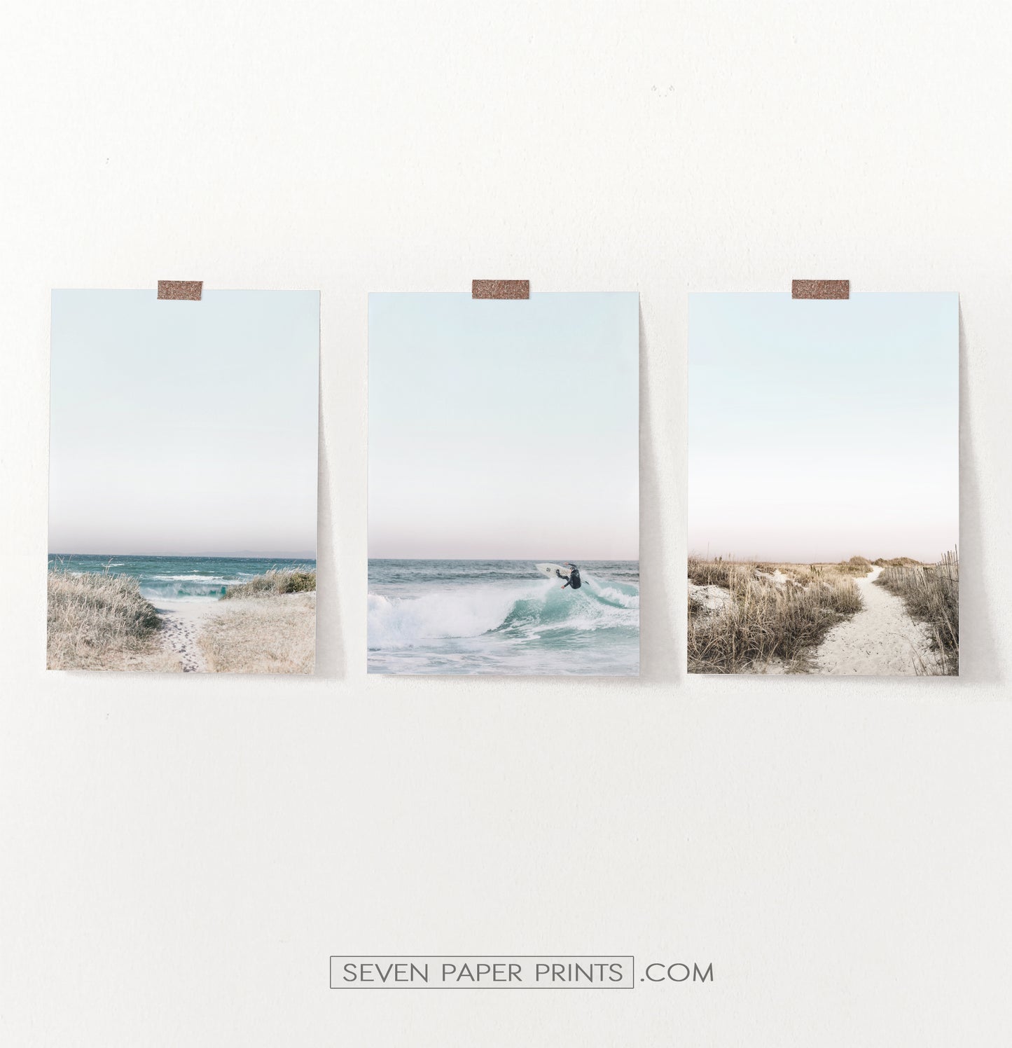 Beach Themed Coastal Print Set by Tanya Shumkina
