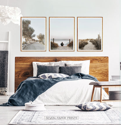 Ocean beach pathway. Print set by Tanya Shumkina