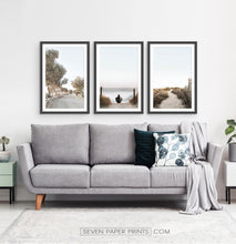 Load image into Gallery viewer, Ocean beach pathway. Print set by Tanya Shumkina
