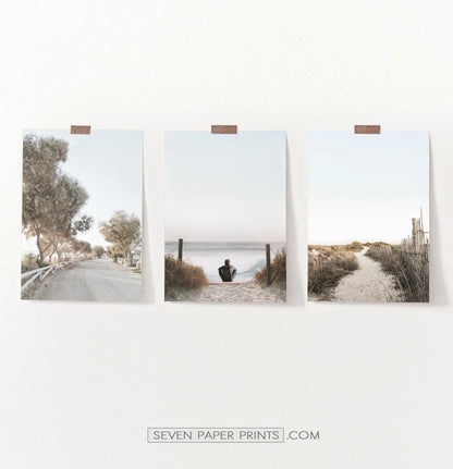 Ocean beach pathway. Print set by Tanya Shumkina