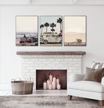 Load image into Gallery viewer, Beige California Surfing Prints by Tanya Shumkina
